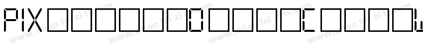 PIXymbolsDigitClockW90-BdIt Regular字体转换